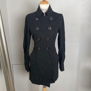 CABI BLACK DOUBLE BREASTED PEACOAT